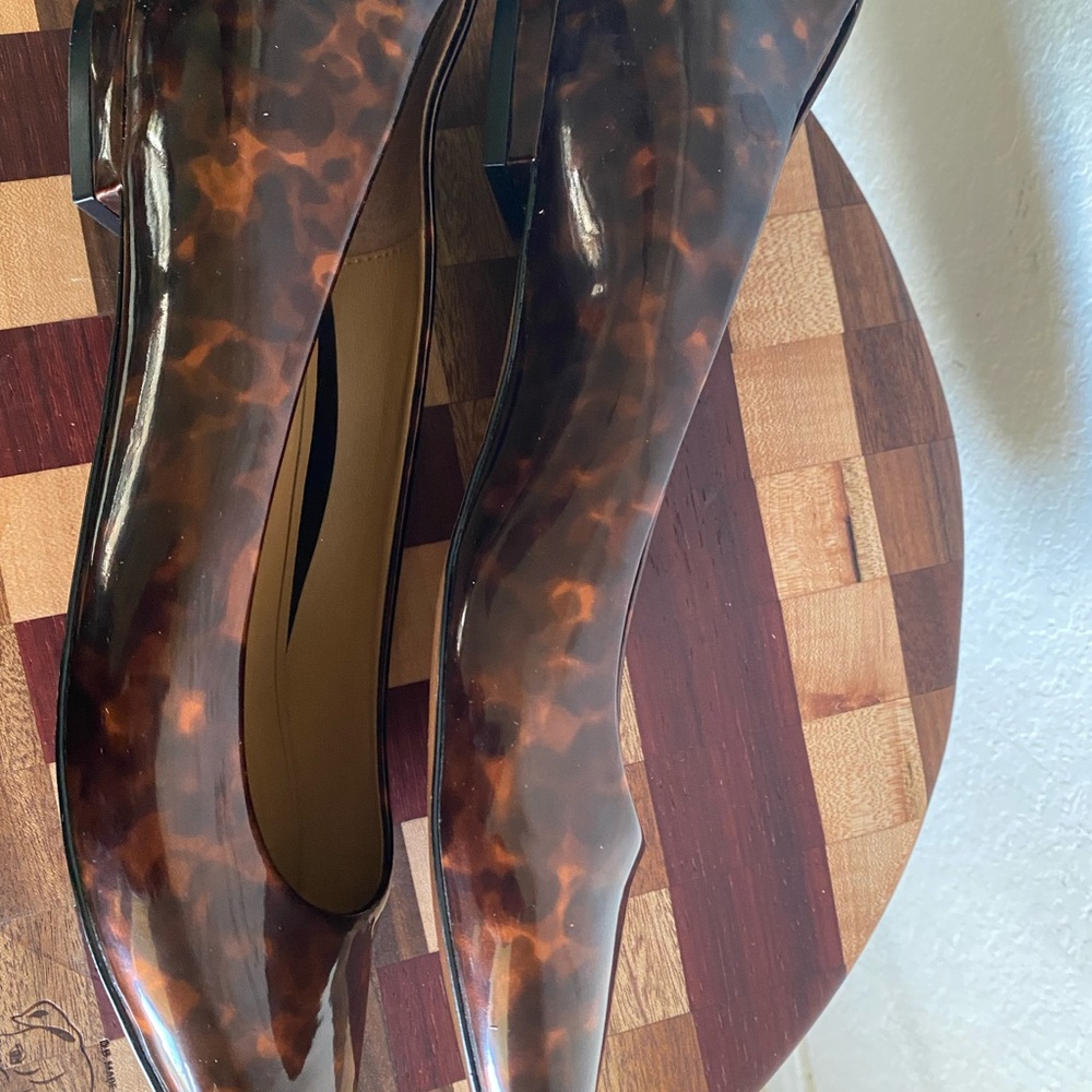 Vionic Lena Pointed Toe Tortoiseshell Brown Paten… - image 6